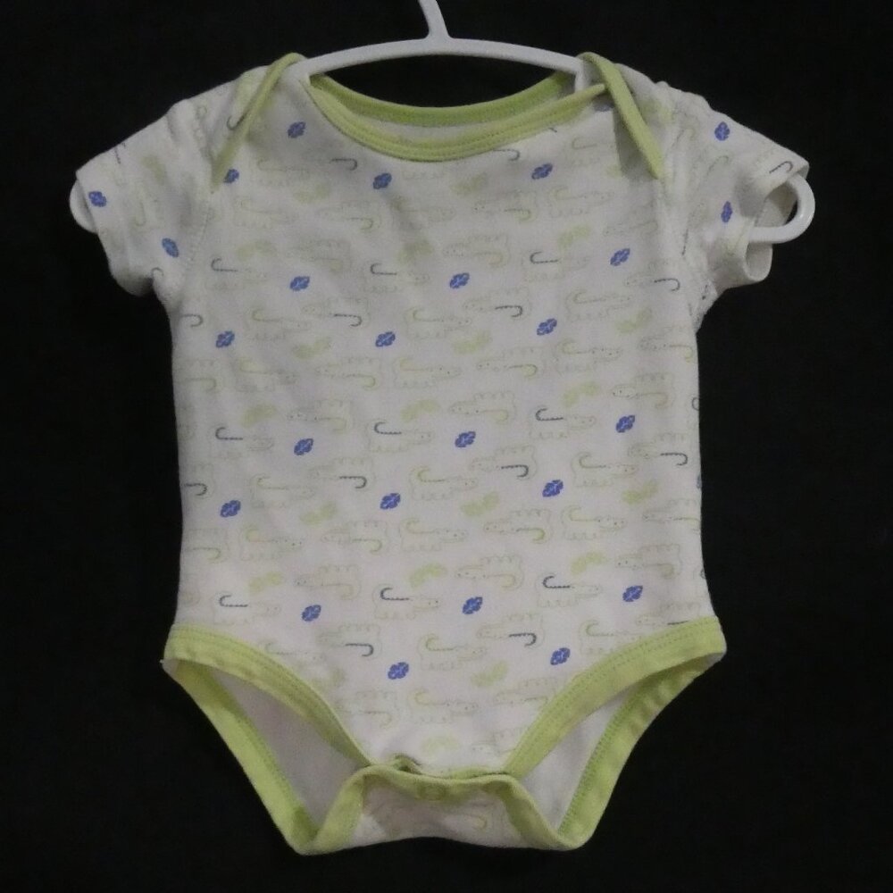 LOVE N' CUDDLES | P2P 8.5 inches measured | Baby's Dinosaur Bodysuit